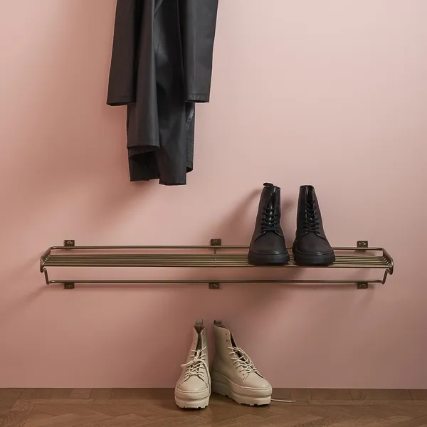 Shoe Shelf Large Brass