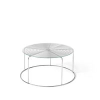 Wire VP17 Coffee Table Stainless Steel/Glass Top