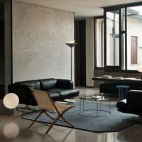 Wire VP17 Coffee Table Stainless Steel/Glass Top