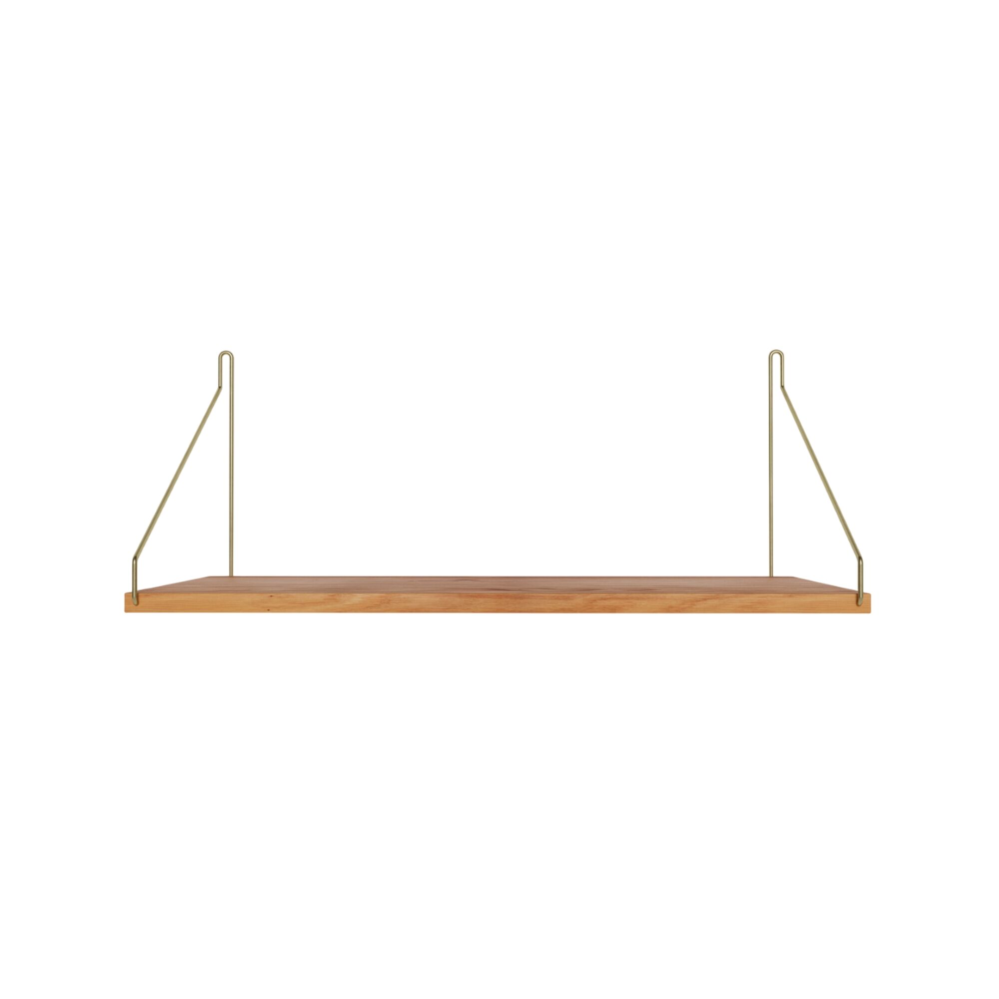 Étagère Simple 27x60 Chêne/ Laiton