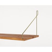 Single Shelf 27x60 Oak/ Brass