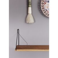 Single Shelf 27x60 Oak/ Black