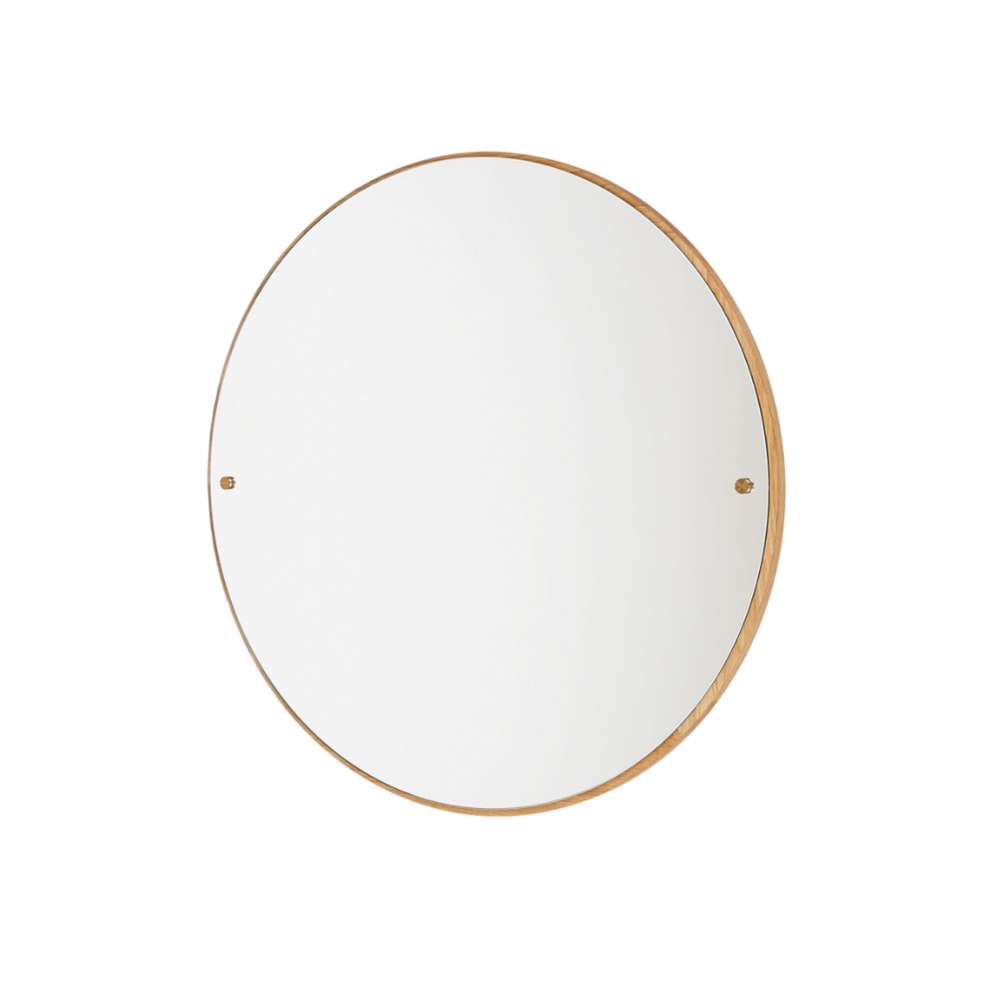 Miroir Circulaire CM-1, Format Moyen, en Chêne Naturel