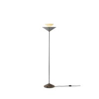 Gio LN28 Lampada da terra Emperador/Cromo scuro/Bianco ecrù