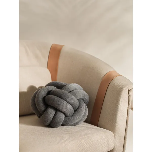 Knot Cushion Gray