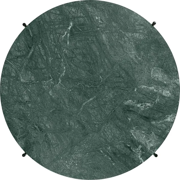 TS Coffee Table Round Ø105 Black/ Green Guatemala Marble