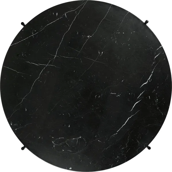 TS Coffee Table Round Ø105 Black/ Black Marquina Marble