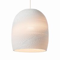 Lámpara Colgante de Campana Pequeño Blanco Scraplight Bell 10