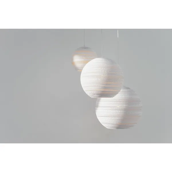Scraplight Moon 14 Pendant Medium White