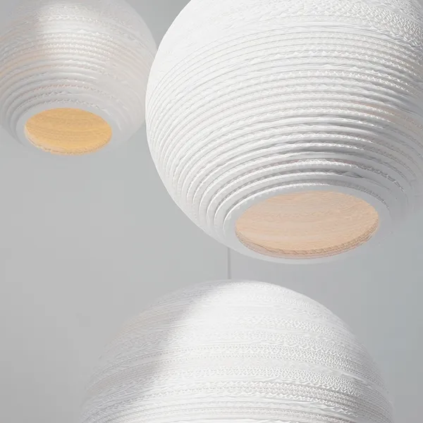 Scraplight Moon 14 Pendant Medium White