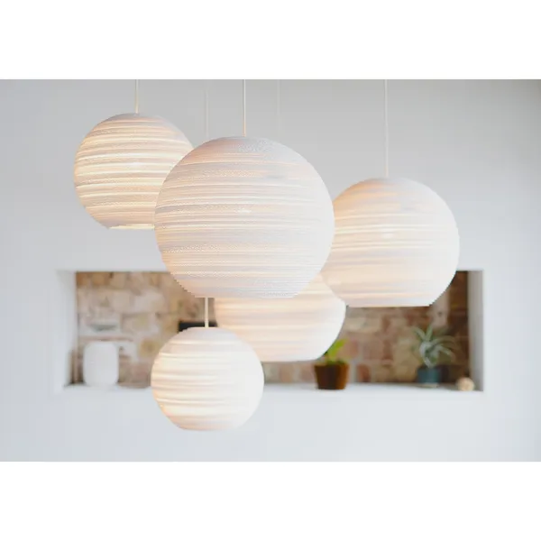 Scraplight Moon 18 Pendant Large White