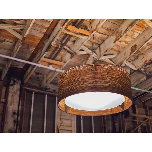 Scraplight Drum 36 Pendant Large White