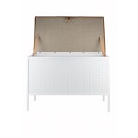 Frank Storage Bench White/ Brown