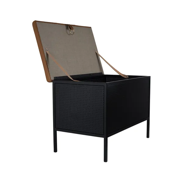 Frank Storage Bench Black/ Brown