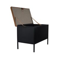 Frank Storage Bench Black/ Brown