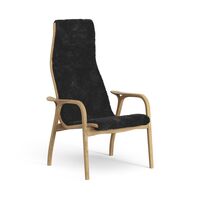 Lamino Sessel Hoch Geölte Eiche/Schwarz/Schaffell