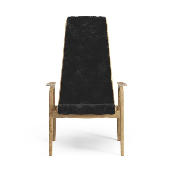 Lamino Sessel Hoch Geölte Eiche/Schwarz/Schaffell