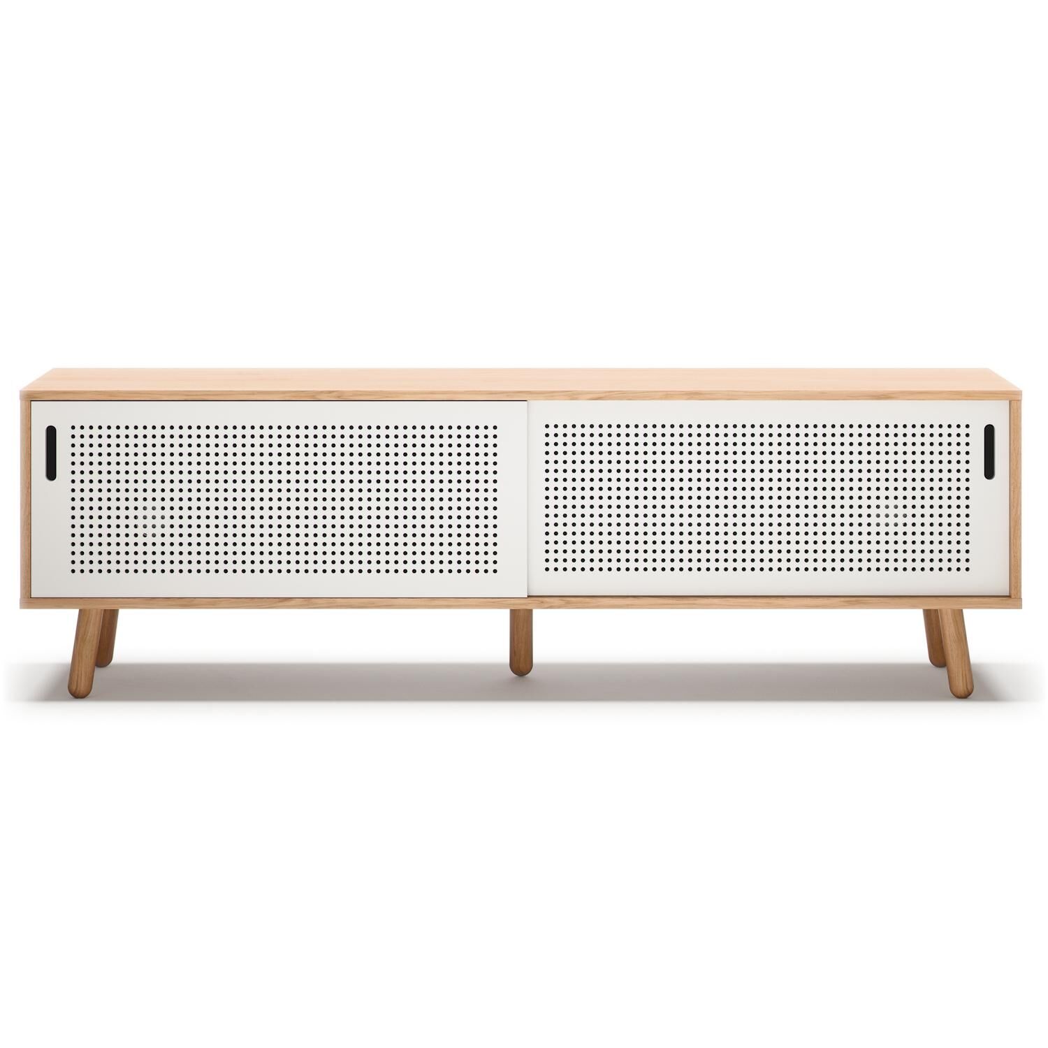 Ray TV Bænk 180 cm Eg/Hvid