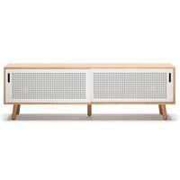 Ray TV Bænk 180 cm Eg/Hvid