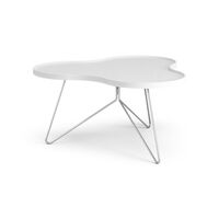 Flower Mono Coffee Table 90x84 White/Chrome