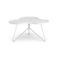 Flower Mono Coffee Table 90x84 White/Chrome