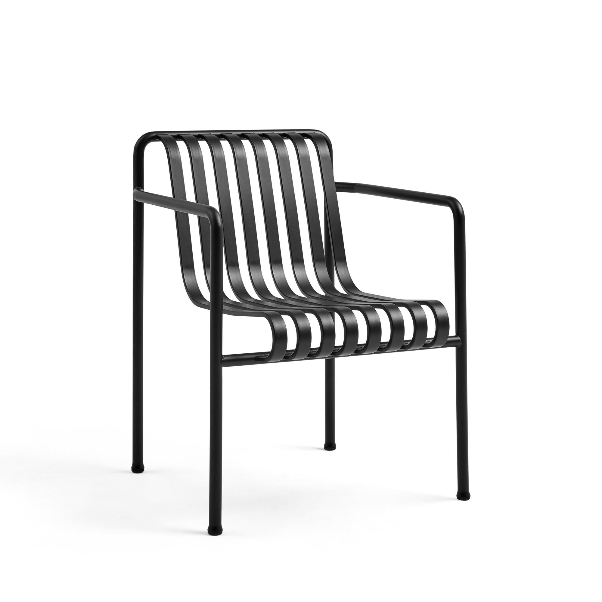Chaise de Salle à Manger Palissade avec Accoudoirs Anthracite