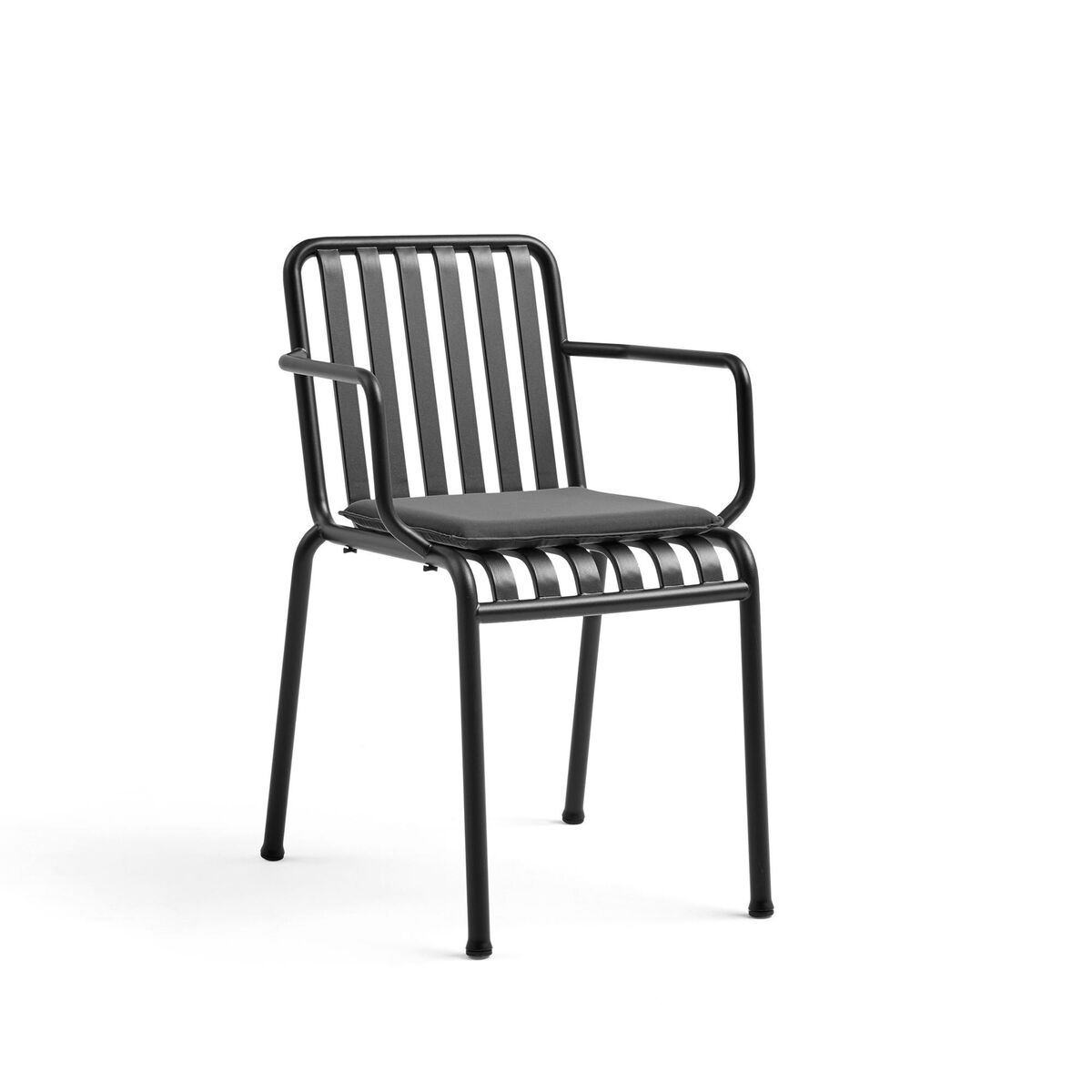 Palissade Chair mit Armlehnen Anthrazit