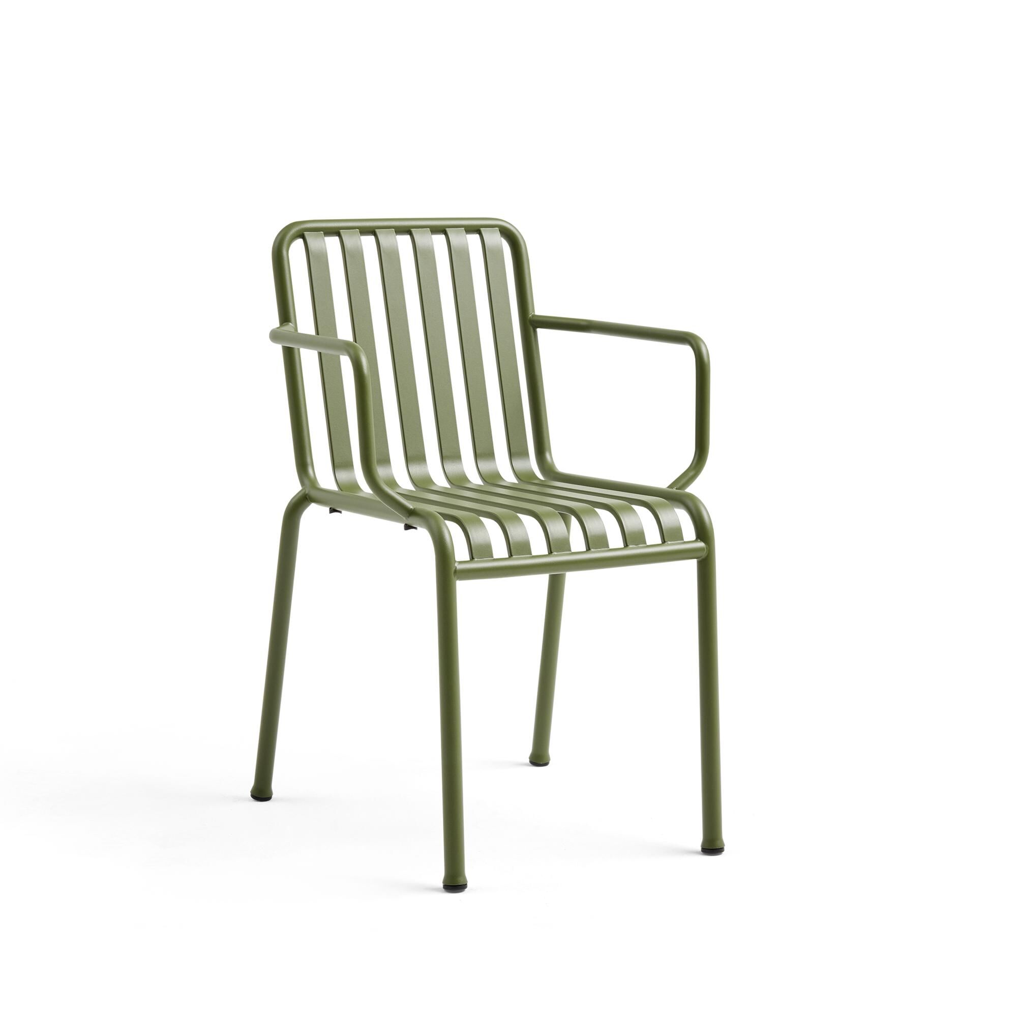 Chaise Palissade avec Accoudoirs Olive