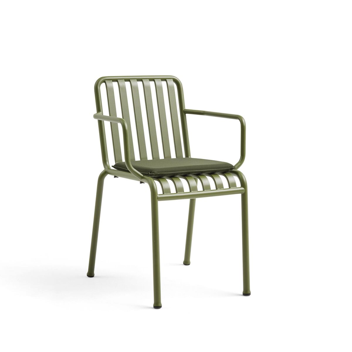Palissadstol med Armstöd Olivgrön