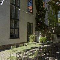 Palissadstol med Armstöd Olivgrön