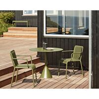 Palissadstol med Armstöd Olivgrön