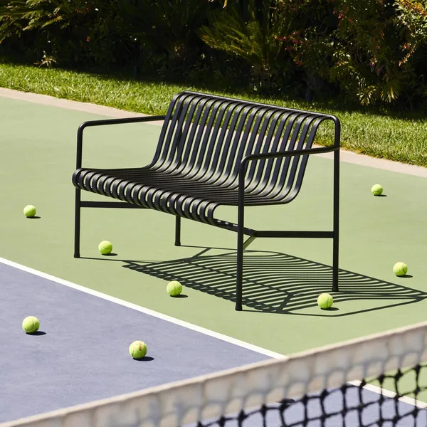 Palissade Dining Bench with Armrests Anthracite