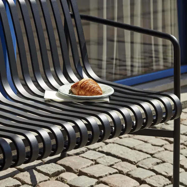 Palissade Dining Bench with Armrests Anthracite