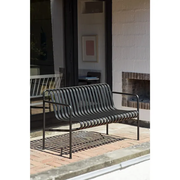 Palissade Dining Bench with Armrests Anthracite