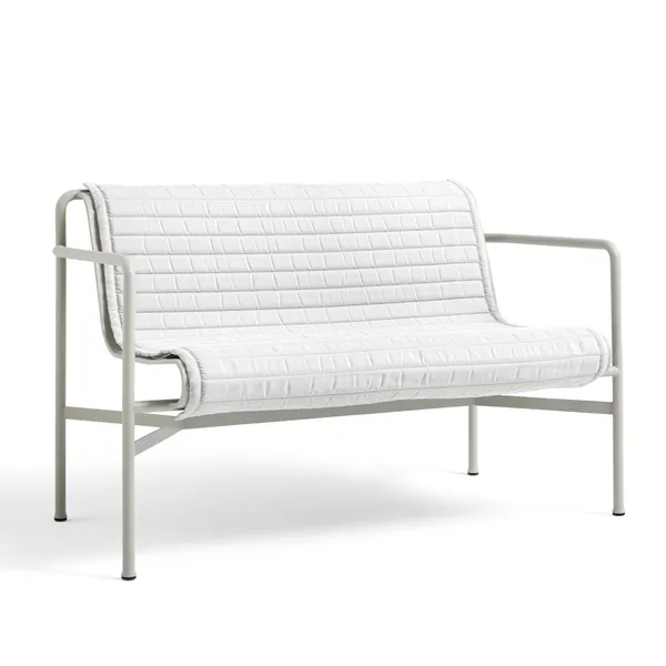 Palissade Dining Bench with Armrests Sky Gray