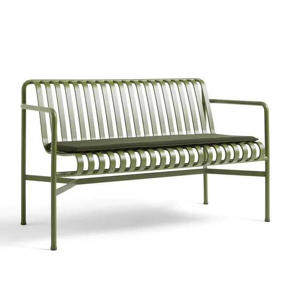Palissade Dining Bench with Armrests Olive