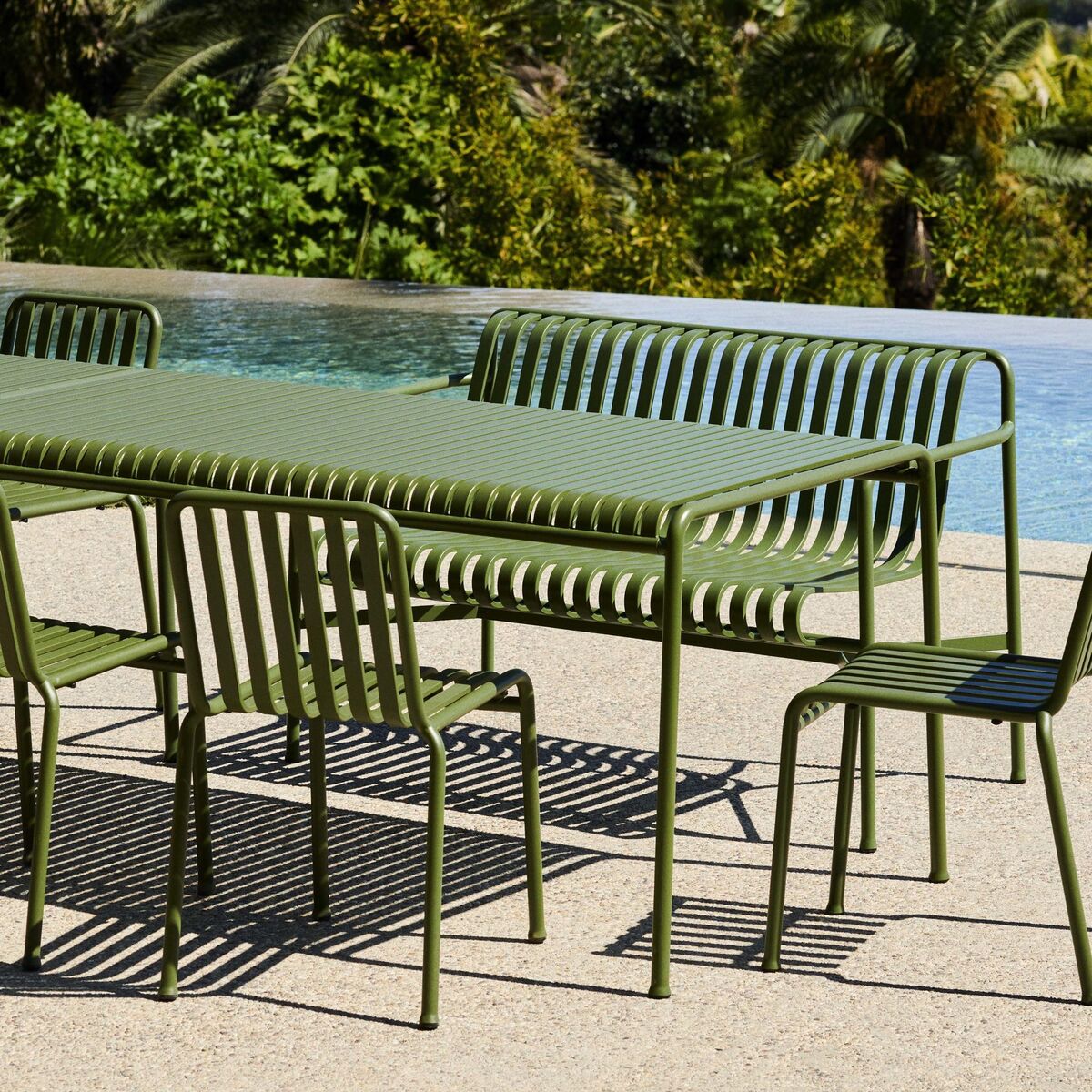Palissade Tisch L170 Oliv