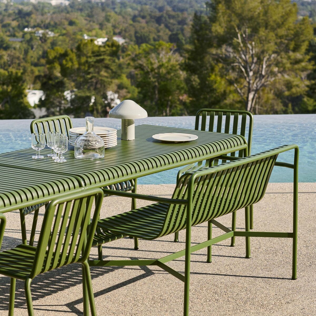 Palissade Tisch L170 Oliv