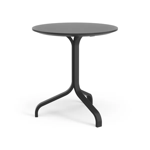 Lamino Side Table H49 Black Lacquered Beech