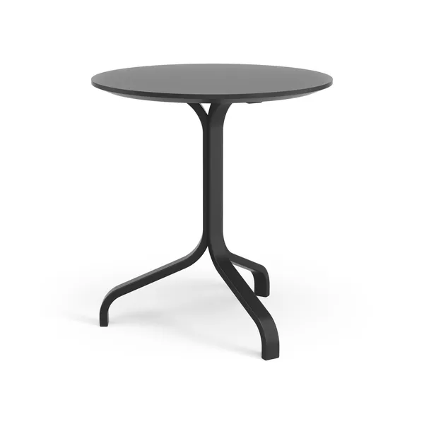 Lamino Side Table H49 Black Lacquered Beech