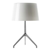 Lumiere Xxl Table Lamp White Aluminum