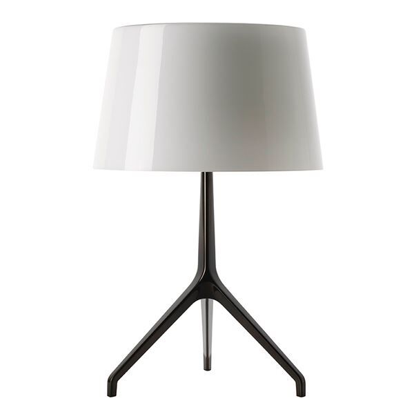 Lumiere Xxl Bordslampa Vit Kromf&auml;rgad Svart