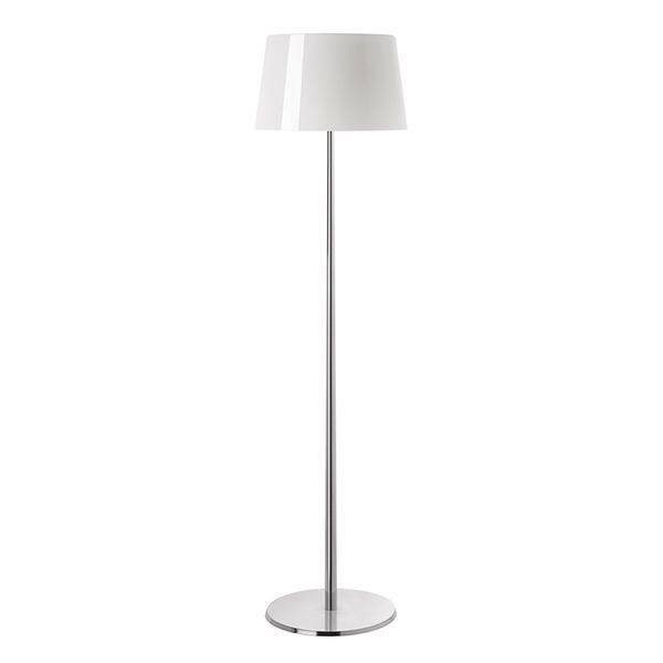 Lumiere Xxl Golvlampa Aluminium & Vit med Dimmer
