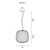 Spokes 2 Hanglamp Wit