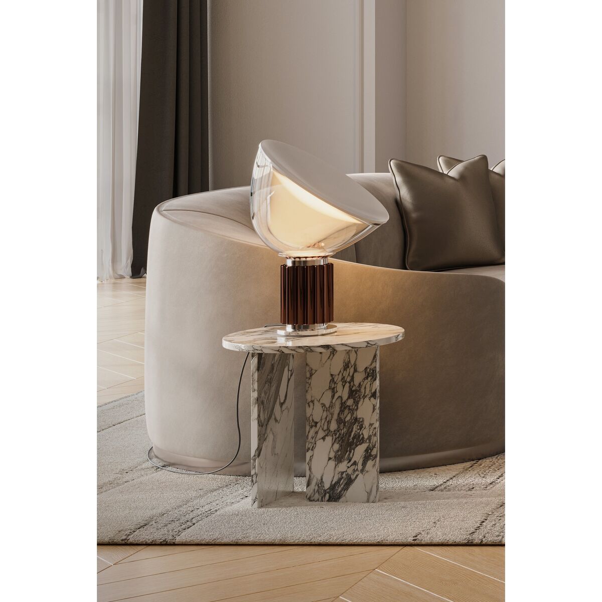 Taccia LED Tafellamp Klein Brons