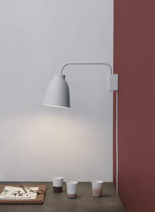Caravaggio Read Wall Lamp Grey 25