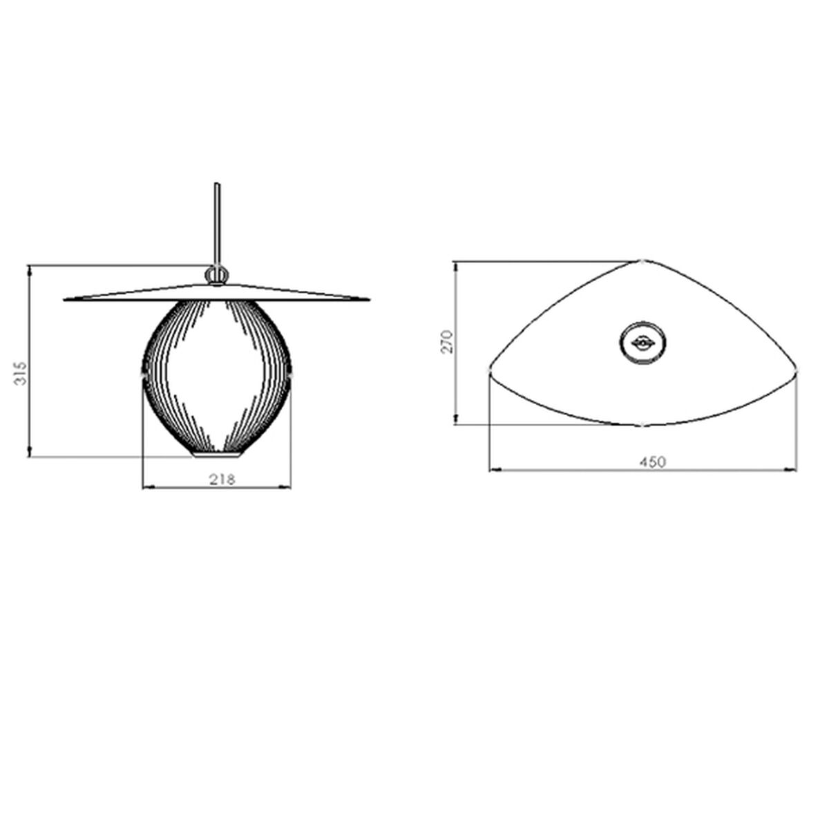 Satellite Pendant Medium Black
