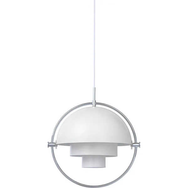 Multi-Lite Pendant Chrome & White