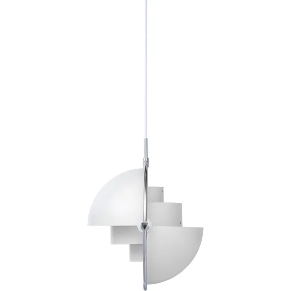 Multi-Lite Pendant Chrome & White