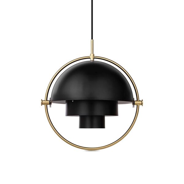 Multi-Lite Pendel Stor M&auml;ssing/Mattsvart